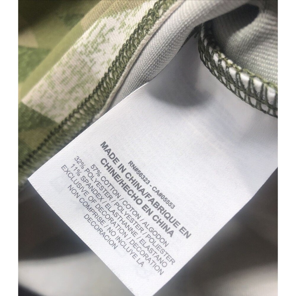 Nike Women’s Athletic Set Size Large Green Camo Houndstooth Crop Top Leggings - Picture 5 of 16